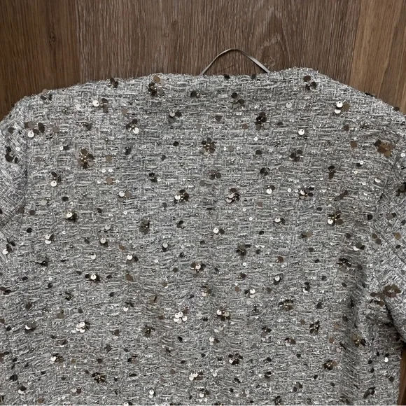 ZARA ZW NWT XL Collection Sequin Silver Jacket
Great for the Holidays &NYE - Picture 11 of 16